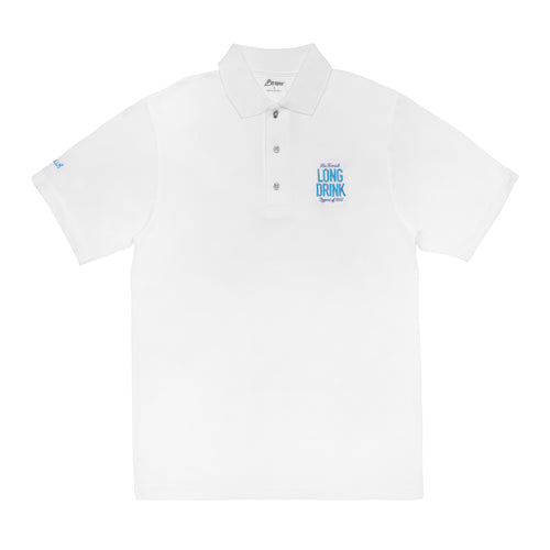 White Logo Golf Polo